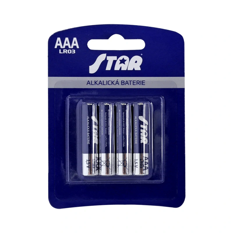 Tužkové baterie STAR AAA, LR03, 4 ks