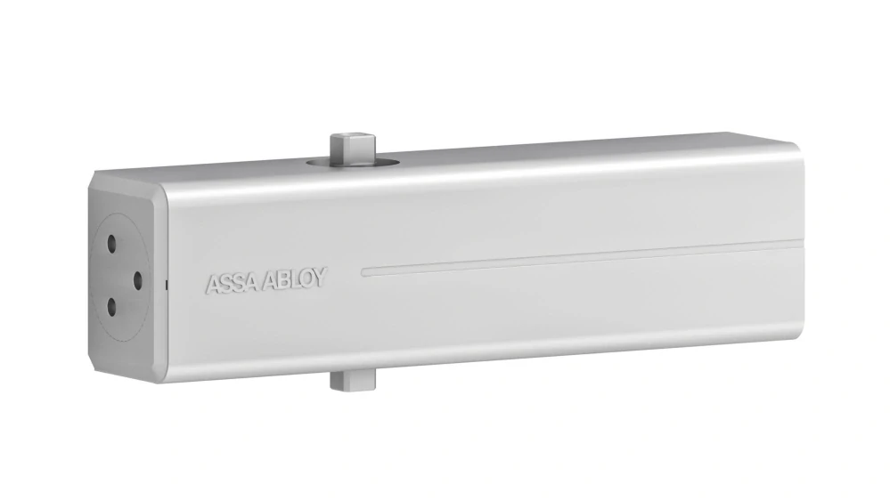 Dveřní zavírač s horní montáží Assa Abloy DC140 EN 2/3/4/5 bez ramínka, stříbrný