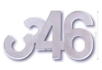 Domovní číslo COBRA číslice "9" 150 mm IN nerez