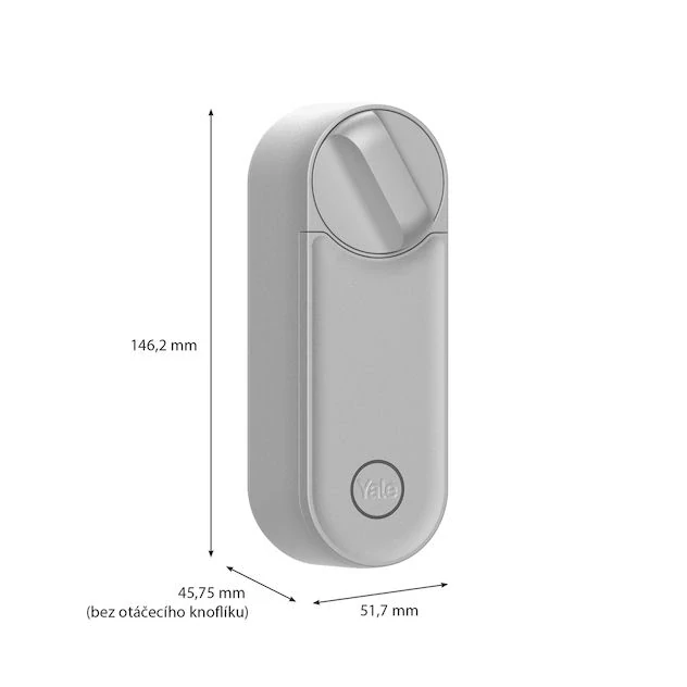 Chytrý zámek Yale Linus® Smart Lock L2, stříbrná