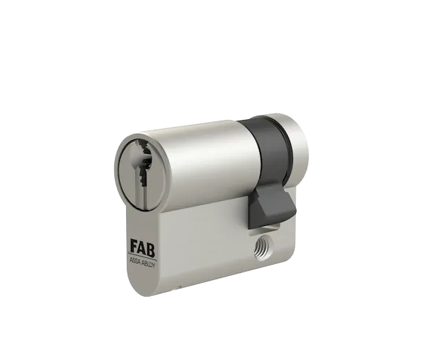 Cylindrická vložka s nastavitelným zubem Assa Abloy FAB 4**** 40+10 mm, RC4/BT4, 5 klíčů, saténový nikl