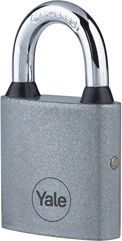 Visací zámek Yale Y111S/60/132/1, železný, šířka 63mm, 3 klíče, stříbrný