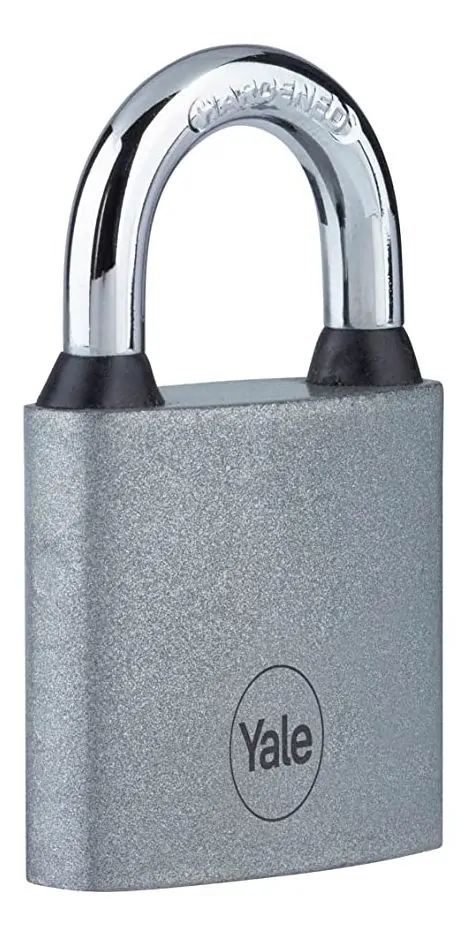 Visací zámek Yale Y111S/50/125/1, železný, šířka 50mm, 3 klíče, stříbrný