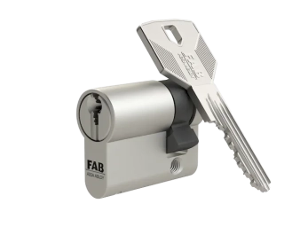 Cylindrická vložka Assa Abloy FAB 3*** PROFI 30+10 mm, RC3/BT3, 5 klíčů, saténový nikl