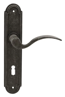 Dveřní štítové kování Cobra VENEZIA BB 72 mm, kované, RUSTIKAL