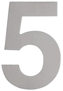 Domovní číslo Cobra "5" IN, 150 mm, nerez