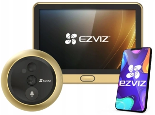 Digitální dveřní kukátko Ezviz DP2C Gold CS-DP2C-R100-6E2WPFB-GD