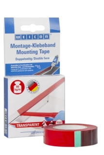 Oboustranná montážní páska WEICON transparentní